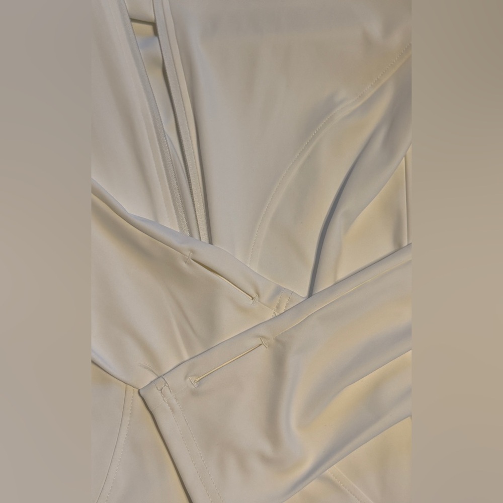 White Zip-Up Athletic Jacket - Picture 6 of 7